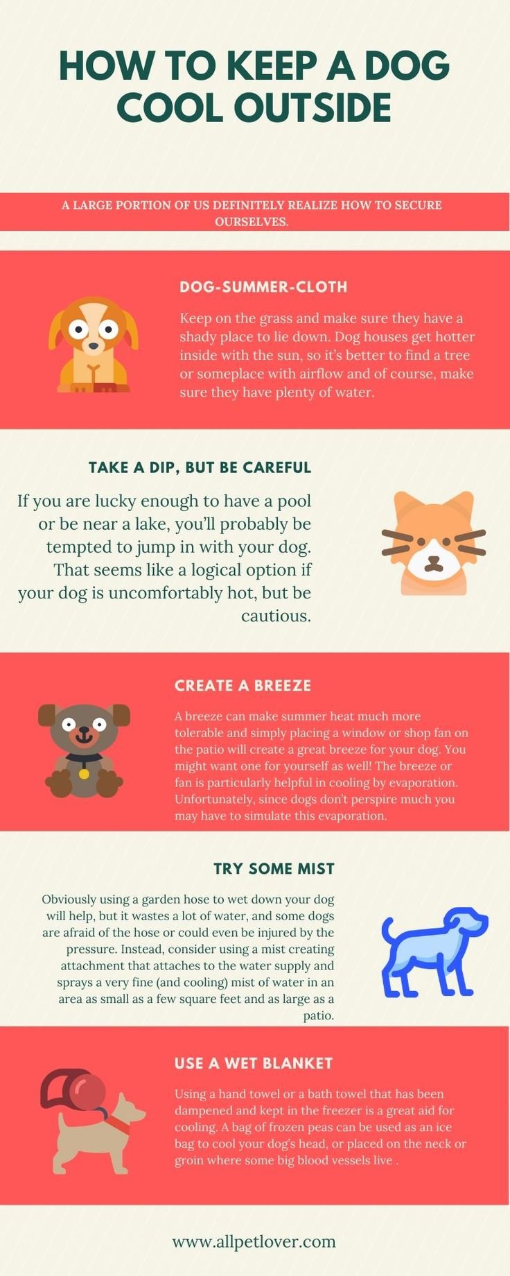 How To Keep An Outside Dog Cool In The Summer